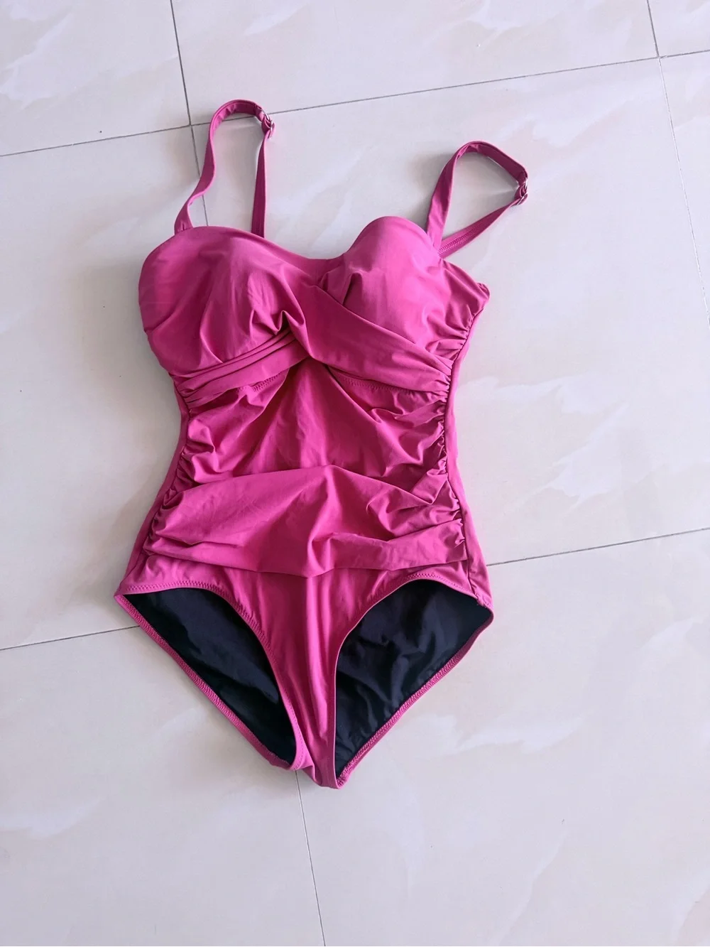 Gottex Hot Pink Twist-Front One-Piece Swimsuit